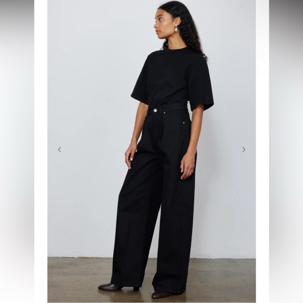 Ruadh Black Wide Leg Jeans Size 29 - Picture 2 of 8
